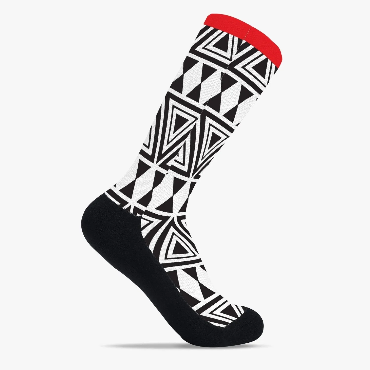 Afrocentric Geo Reinforced Sports Socks
