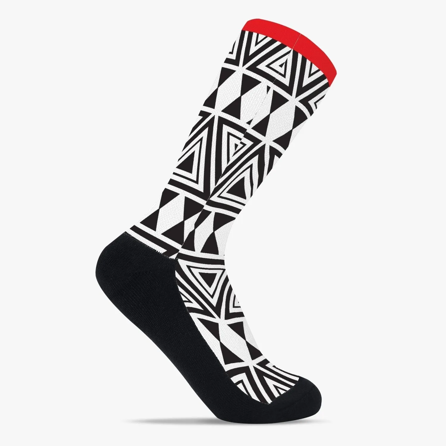 Afrocentric Geo Reinforced Sports Socks