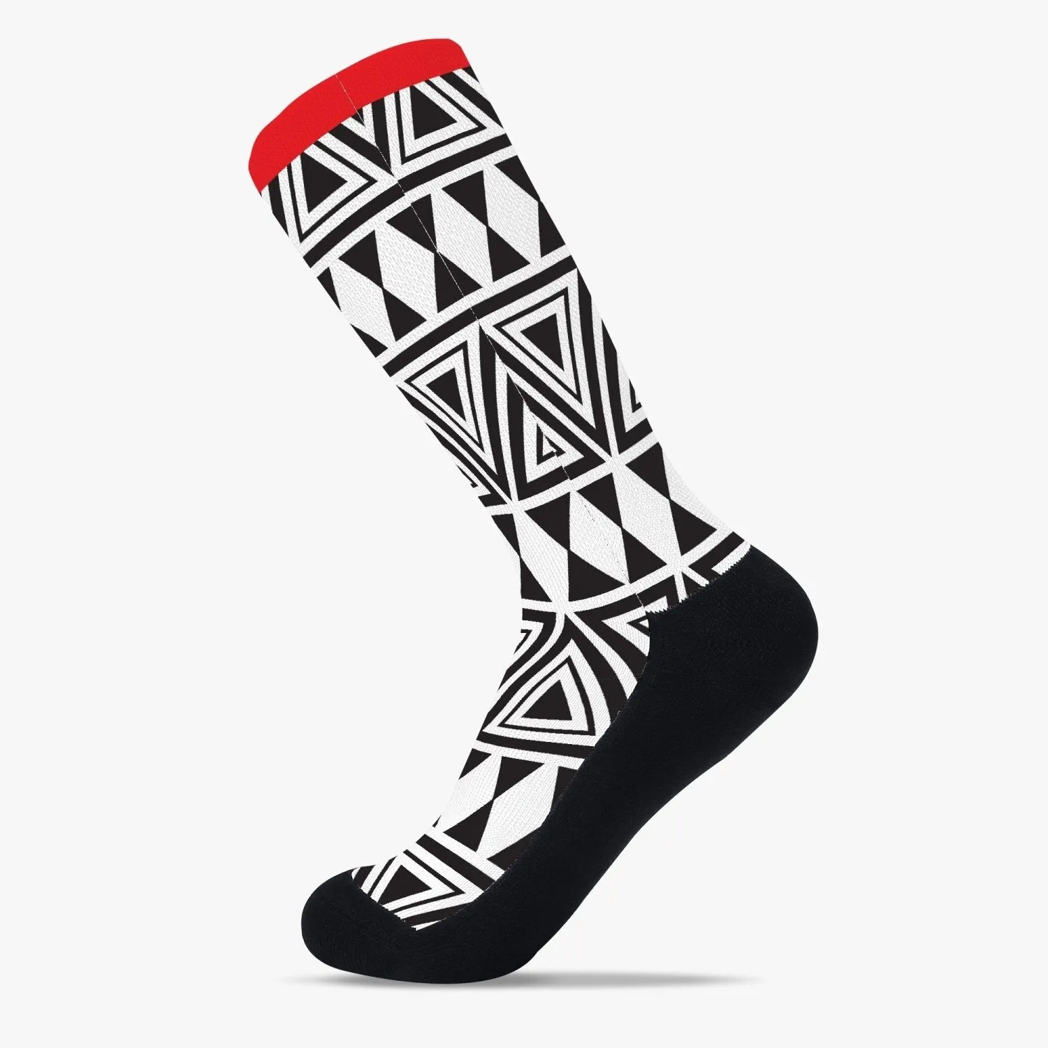 Afrocentric Geo Reinforced Sports Socks