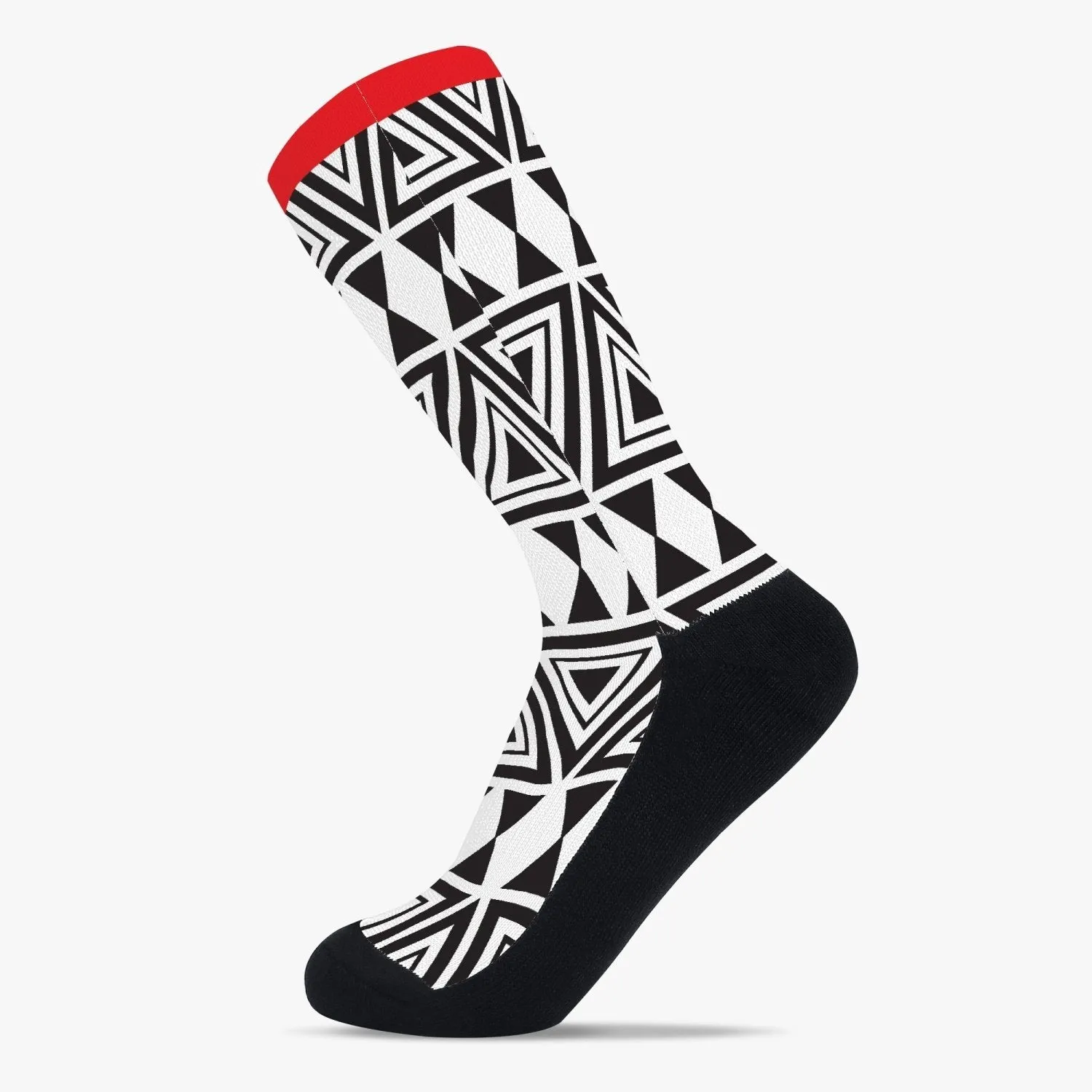 Afrocentric Geo Reinforced Sports Socks