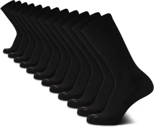 AND1 Men's Crew Socks - 12 Pack Performance Cushion Comfort Crew Socks - Breathable Athletic Socks for Men (6-12.5)