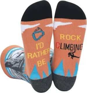 IRISGOD I'd Rather Be Funny Dress Socks for Men and Women Humor Joke Gifts