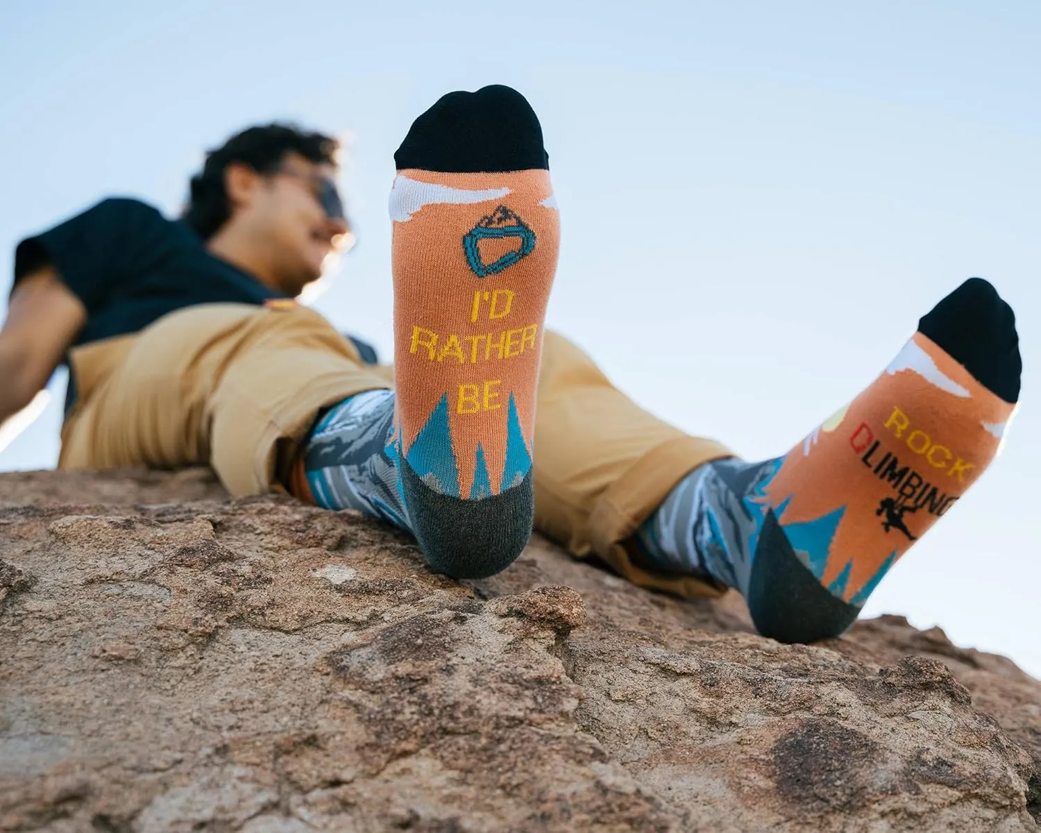 IRISGOD I'd Rather Be Funny Dress Socks for Men and Women Humor Joke Gifts