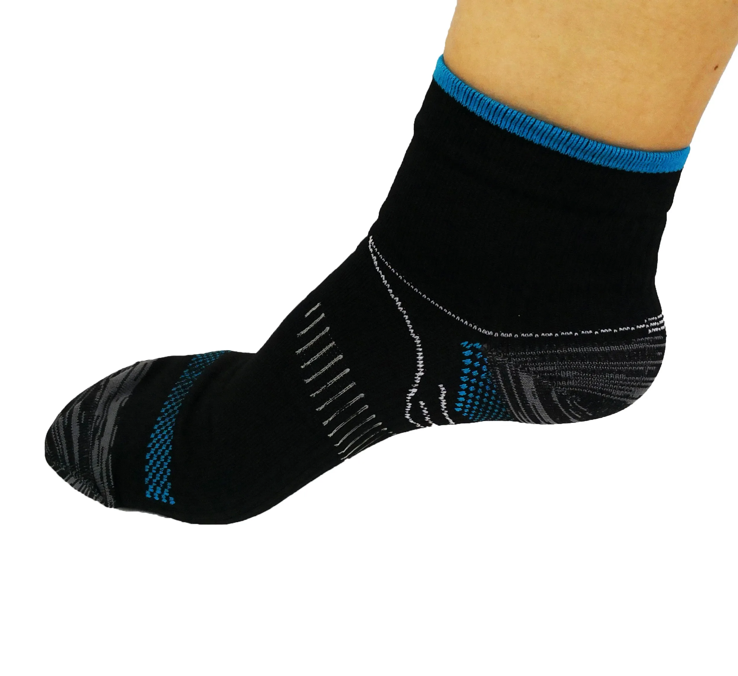 Running Socks Blue/Black