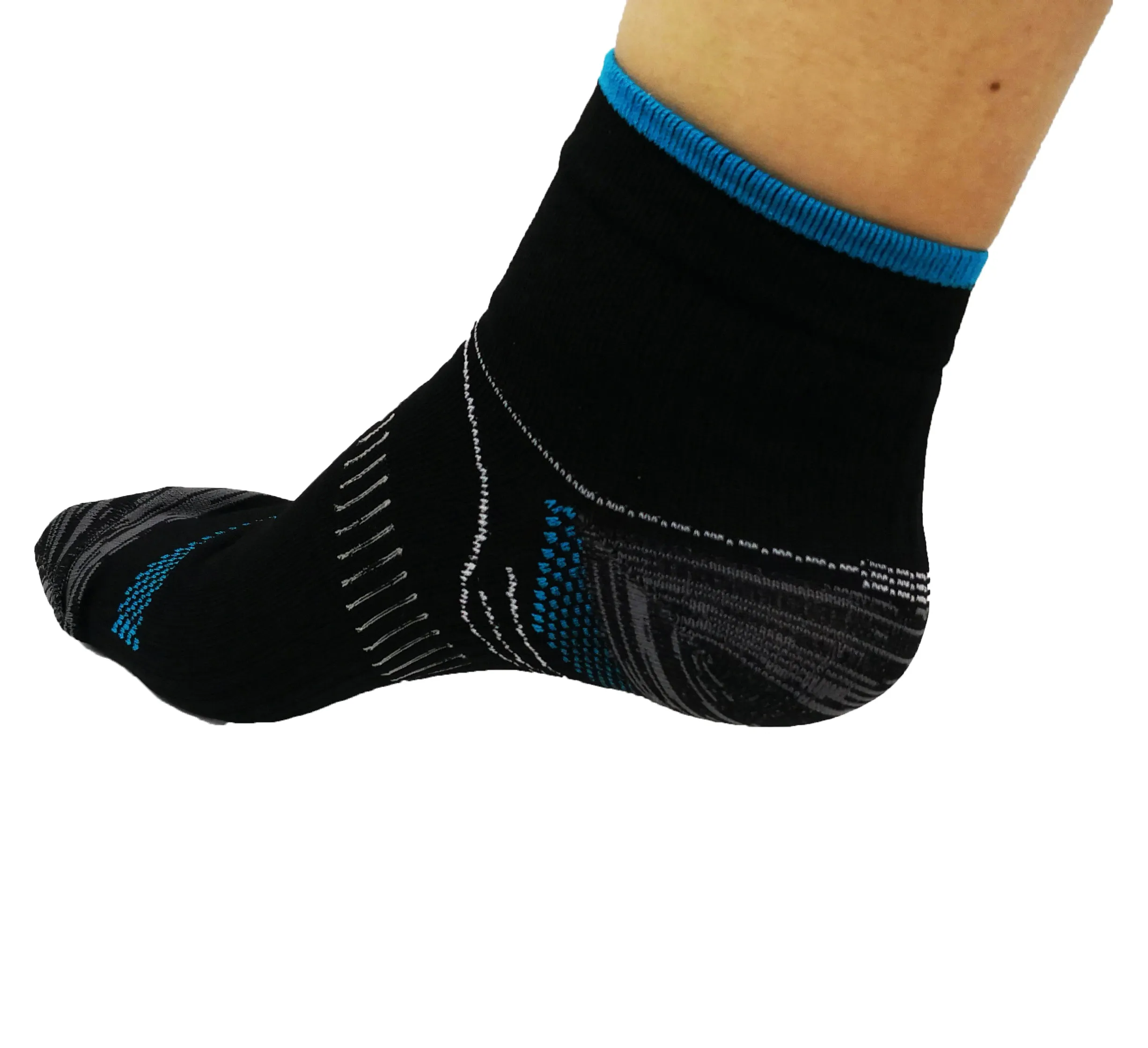 Running Socks Blue/Black