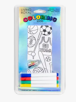 Sports Coloring Socks