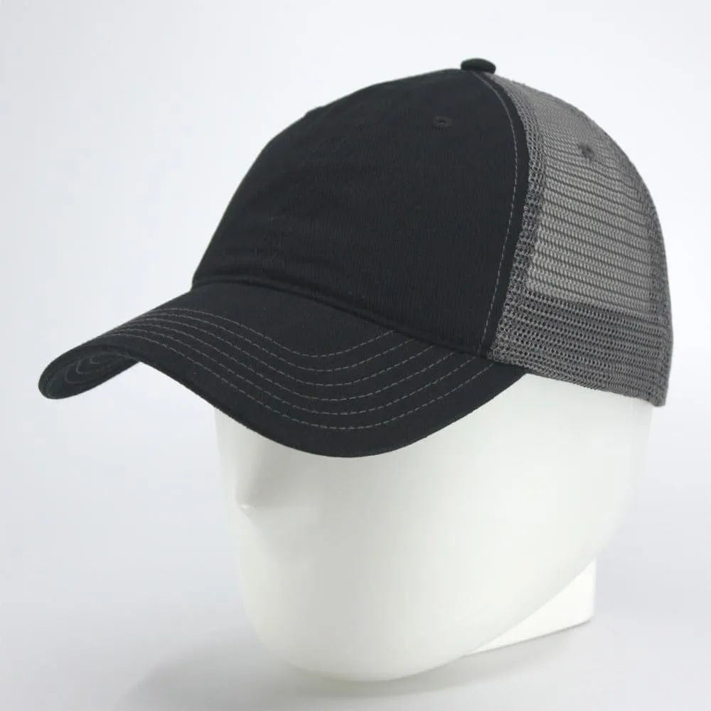 The Vintage Year Washed Cotton Unstructured Soft Mesh Adjustable Trucker Baseball Cap