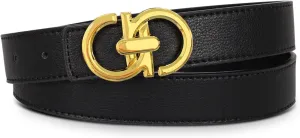 Women's Belts with Gold Buckle, Fashion Waist Band, Elegant Ladies' Belt, Gift for Women